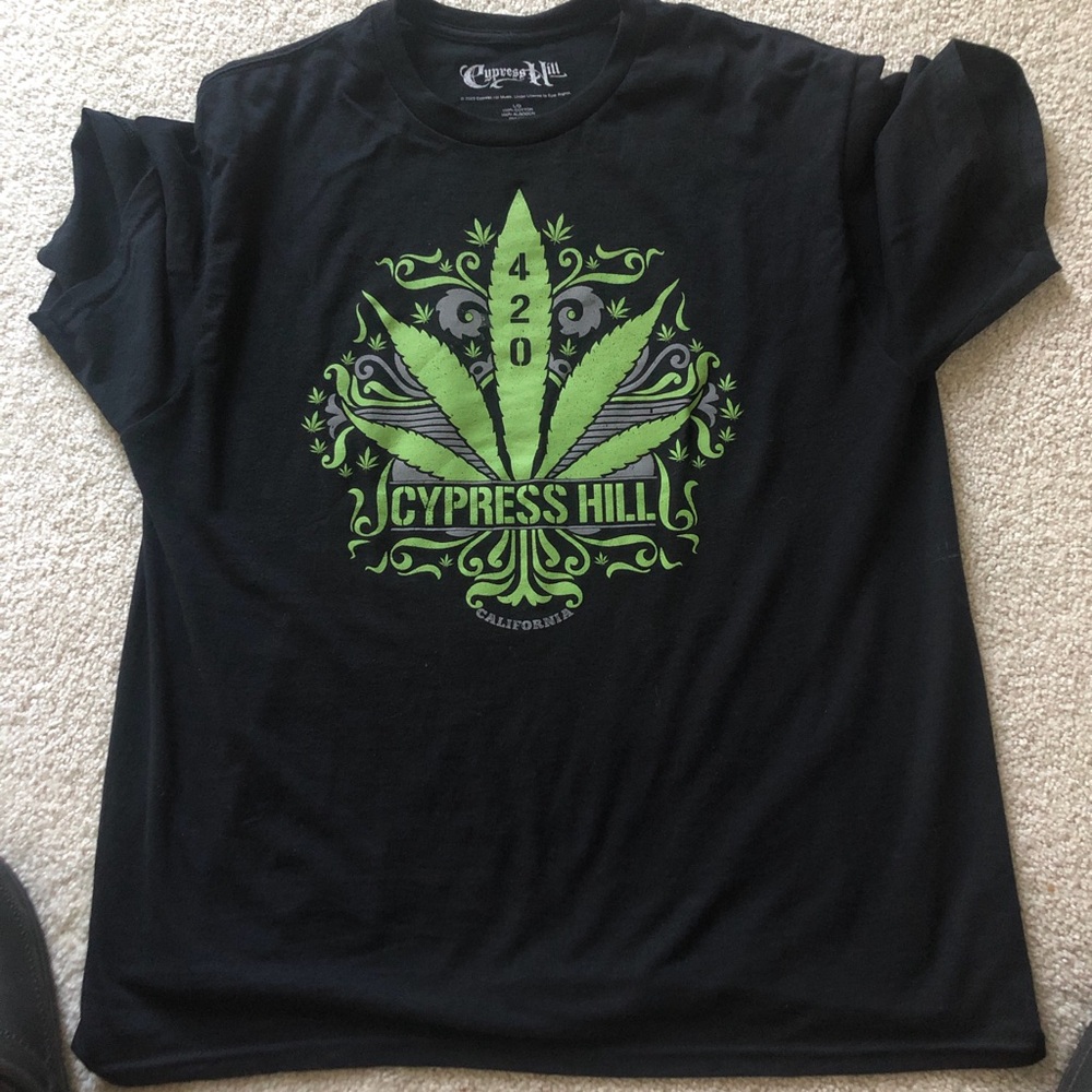 Black Graphic Cypress Hill T-shirt
